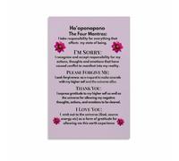 HGETJOHXEM Ho'oponopono Healing Mantra Poster - I'm Sorry Please Forgive Me Thank You I Love You Canvas Wall Art for Bedroom Yoga Studio(Unframed,08x12inch(20x30cm))