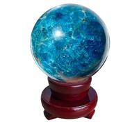 HGETJOHXEM Household Decoration Polished Blue Apatite Crystal Ball, Quartz Crystal Gemstone Spheres Ornaments Gifts for Home Decoration,5~6cm
