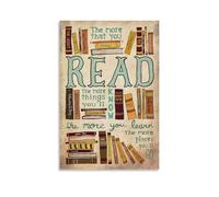 HGETJOHXEM Modern Farmhouse Reading Wall Art, Boho Classroom Decor Poster, Neutral Toned Educational Print for School Library, Reading Strategies Chart for Teachers(Framed,12x18inch(30x45cm))
