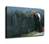 HGETJOHXEM Reflections on the Vietnam Wall Art Print by Lee Teter, Veterans Memorial Poster for Patriotic Home Decor, Aesthetic Living Room Bedroom Wall Decor(Unframed,08x12inch(20x30cm))