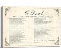 HGETJOHXEM Set of 3 Psalm 139 Canvas Prints - Vintage Bible Verse Wall Art Collection, Fearfully and Wonderfully Made Posters for Gallery Wall, Gift Idea (Unframed,16x24inch(40x60cm))