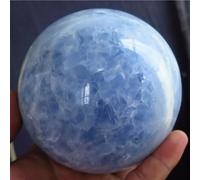 HGETJOHXEM Sky Blue Azure Celestite Crystal Ball Sphere Ornaments (Size : 650-700g)