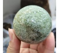 HGETJOHXEM Stone Green Rutile Crystal Ball Stone Ball Room Decoration(51-60mm)