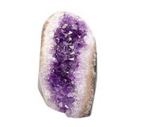 HGETJOHXEM Uruguayan Amethyst Geode Home Office Decoration Amethyst Town Jewelry Demagnetizing Amethyst Cluster Ornaments,200~300g