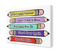 HGETJOHXEM You Got This Canvas Wall-Art - Affirmation Motivational Poster for Preschool, Daycare, Nursery, Room or Classroom Decor(Unframed,16x24inch(40x60cm))