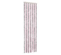 HGFDCBK Cortina de chenilla, color gris plateado y rosa, 56 x 185 cm | Aislamiento térmico silencioso de fácil cuidado para caravana