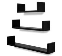 HGFDVCMR Juego de 6 estantes flotantes de pared de madera MDF para montaje | La fijación invisible crea un elegante espacio de almacenamiento para libros y decoración en la sala de estar