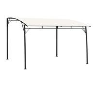 HGFDVCMR Pérgola de 3 x 3 m de metal para terraza, protección solar, color | Techo de metal resistente con toldo de poliéster para horas de sombra en el patio, porche o jardín de casa.