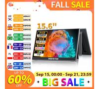 HGFRTEE 15.6 inch Portable Monitor 60Hz 1080P with HDMI USB-C Gaming Screen Extended Display for PC Laptop Mac Switch Xbox PS4/5 B156-SZF06L6