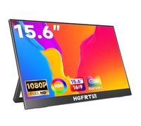 HGFRTEE Monitor portátil de 15,6 pulgadas, 1920 x 1080 FHD, 16:9, antirreflejos, IPS, gran angular de 178°, sRGB 62%,60Hz, altavoz, USB-C, Mini-HDMI, ligero y plegable, VESA, Windows/macOS, Gaming