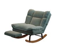 HGFVNFVKHA Sillones, Sillón para Sala de Estar con Respaldo Ajustable en Tres Posiciones y Reposapiés, Sillon Salon Individual para Sala de Estar, Dormitorio, Oficina y Estudio(Orange)