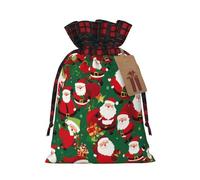 HGFVY Bolsas de regalo de Navidad con estampado de gnomos divertidos con cordón, regalos de fiesta de Navidad