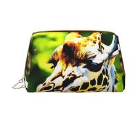 HGFVY Clever Giraffe - Neceser organizador de maquillaje fácil de transportar para brochas de maquillaje, pintalabios, Blanco, One Size