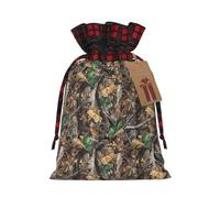 HGFVY Cold Tree Camouflage - 1 bolsa de mano con cordón de 4.7 x 6.9 pulgadas para regalo de Navidad y almacenamiento y con etiquetas de regalo de papel kraft