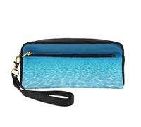 HGFVY Tranquil - Bolsa de maquillaje con paisaje subacuático, pequeña bolsa organizadora de maquillaje para mujer, bolsa de maquillaje portátil de doble capa, Negro -, Talla única