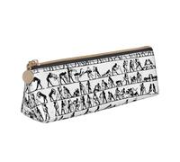 HGFVY Wrestlers Sports Fashion - Estuche multifuncional de piel portátil con gran capacidad de almacenamiento, Blanco, One Size, Art Deco