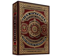 Hgh Victorian Theory 11 High Victorian Red Baraja de Cartas de Poker Premium para Coleccionsitas, Adultos Unisex, Rojo y Dorado
