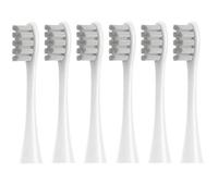 hGiesXgyN 2/4/6 cabezales de repuesto suaves para Oclean X/X PRO/Z1/F1, cabezales de cepillo azul, boquillas de cerdas de vacío Dupont Sonic (6 unidades, gris)