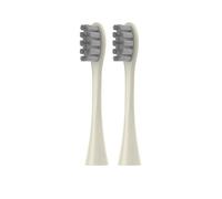 hGiesXgyN 2/4/6 cabezales de repuesto suaves para Oclean X/X PRO/Z1/F1, cabezales de cepillo azul, boquillas de cerdas al vacío Dupont Sonic (2 unidades, beigegray)