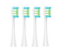 hGiesXgyN 2/4/6 cabezales de repuesto suaves para Oclean X/X PRO/Z1/F1 Cabezales de cepillo azul Dupont Sonic cepillo de dientes boquillas de cerdas al vacío (4 unidades, blanco)