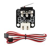 hGiesXgyN 2/5 piezas accesorios de impresora 3D interruptor de límite de parada final del eje X/Y/Z 3 pines N/ON/C microinterruptor fácil de usar compatible con la serie CR-10 Ender-3(With Cable,2PCS)