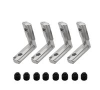 hGiesXgyN 20 unids/Lote T Ranura en Forma de L Tipo 90 Grados 2020 EU Accesorios de Perfil de Aluminio Soporte de Conector de Esquina Interior con Tornillo M4