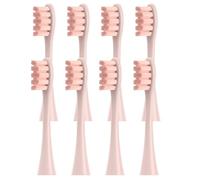 hGiesXgyN 4/8 cabezales de cepillo de repuesto para Oclean X/X PRO/Z1/F1/One/Air 2/SE Sonic cepillo de dientes eléctrico Dupont boquillas de cerdas suaves (rosa, 8 piezas)