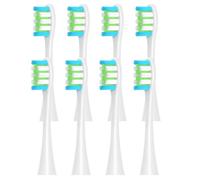 hGiesXgyN 4/8 cabezales de cepillo de repuesto para Oclean X/X PRO/Z1/F1/One/Air 2/SE Sonic cepillo de dientes eléctrico Dupont boquillas de cerdas suaves (blanco, 8 piezas)