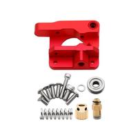 hGiesXgyN Actualización del extrusor rojo MK8 MK9 compatible con impresora 3D Bloque de aluminio Kit de extrusor Bowden totalmente metálico Mano derecha izquierda Filamento de 1,75 mm CR-10(Left Hand)