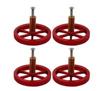 hGiesXgyN Kit de 4 Tuercas niveladoras de aleación de Aluminio Compatible con Ajuste Nueva Tuerca roja Grande 8 * 20 resortes Tornillo M4 Compatible con Impresora 3D Ender3 CR10 Heatbed(Package 2)