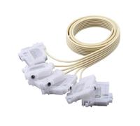 hGiesXgyN Manguera de Tubo de Tinta de 4 6 Colores + Amortiguador Compatible con EPSON L310 L100 L101 L110 L111 L132 L360 L363 L365 L368 L380 L383 L385 Tubo Suave de Silicona(4color-4damper-2m)