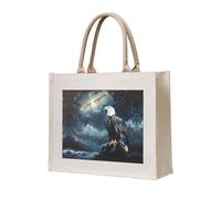 HGIUYDRD Bolsa de lona con estampado de flores y plumas, bolsa de comestibles, bolsa de playa y regalo de la Copa del Mundo para uso diario, Bird on the Peak, Talla única