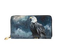 HGIUYDRD Cartera de mujer con estampado de fútbol en el agua, elegantes carteras pequeñas compactas con diseño de dos caras de impresión completa, Eagle on the Peak, Talla única