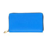 HGIUYDRD Cartera para mujer con estampado verde oscuro, elegantes carteras pequeñas compactas con diseño de impresión completa de dos caras, azul oscuro, Talla única
