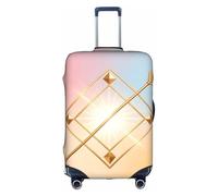 HGIUYDRD Funda de equipaje con estampado de corazón transparente rosa - Fundas de maleta para equipaje con tela elástica elástica, cuatro tamaños, Flecha de diamante, XL