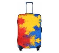 HGIUYDRD Funda de equipaje con estampado de planetas espaciales, fundas para equipaje con tela elástica elástica, cuatro tamaños, Graffiti rojo, S
