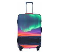 HGIUYDRD Funda de equipaje con estampado de planetas espaciales, fundas para equipaje con tela elástica elástica, cuatro tamaños, puesta de sol, XL