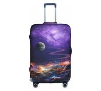HGIUYDRD Funda de equipaje con estampado de planetas espaciales, fundas para equipaje con tela elástica elástica, cuatro tamaños, Space Planet, L