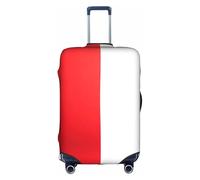 HGIUYDRD Funda de equipaje con estampado de planetas espaciales, fundas para equipaje con tela elástica elástica, cuatro tamaños, rojo y blanco, S