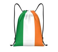 HGIUYDRD Mochila ligera con cordón y estampado de bandera de Renania del Norte-Westfalia para gimnasio y playa, para viajes y fitness, Bandera de Irlanda, S