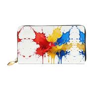 HGIUYDRD Sketch - Cartera para mujer con estampado de baloncesto, elegantes carteras pequeñas compactas con diseño de dos caras de impresión completa, Tinta de color, Talla única