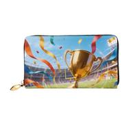 HGIUYDRD The Point of Palm Print - Cartera para mujer, elegante y compacta con diseño de dos caras de impresión completa, Cinta de trofeo, Talla única