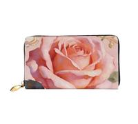 HGIUYDRD The Point of Palm Print - Cartera para mujer, elegante y compacta con diseño de dos caras de impresión completa, rosa, diseño vintage, Talla única