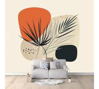 hgjdjhnf Papel pintado fotográfico con patrón abstracto, póster panorámico beige para decoración de pared de salón, dormitorio y habitación infantil, 200 cm x 140 cm