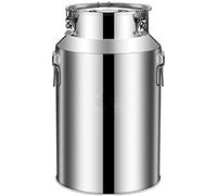 HGJHJJHK 201 Lata de Leche de Acero Inoxidable con Tapa sellada, 4-8L Bucket Wine Cubo de Cubo de Aceite Catina de té Jarra para contenedor de Almacenamiento de líquidos, 4L, 8L, constructivo23