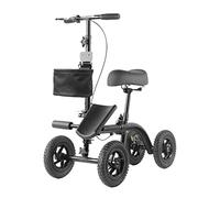 HGJHJJHK Andador de rodilla para ancianos, muletas de fractura de tobillo en lugar de muletas, ayuda para caminar para adultos (negro)