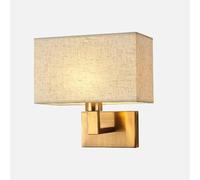 HGJHJJHK Apliques de Pared de Metal Interior lámpara de Pared de Tela Moderna luminaria de lámina Rectangular lámpara lámpara de lámpara luz de Pared para Sala de Estar de Dormitorio de Hotel, una