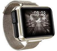 HGJHJJHK Auriculares Bluetooth inalámbricos TWS Menores Smart Watch 1.4 Pulgadas Big DIY Screen Bluetooth Call Weather Smartwatch, B
