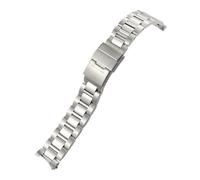 HGJHJJHK Banda de reloj de acero inoxidable 316L 21 mm para Hydroconquest Conquest L3.781 782 642 Correa sólida de plata