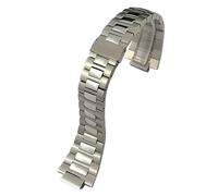 HGJHJJHK Banda de reloj de acero inoxidable de 13 mm 25 mm, para Patek Philippe Nautilus 5711 5726 Pulseras de correa de reloj de metal plateado